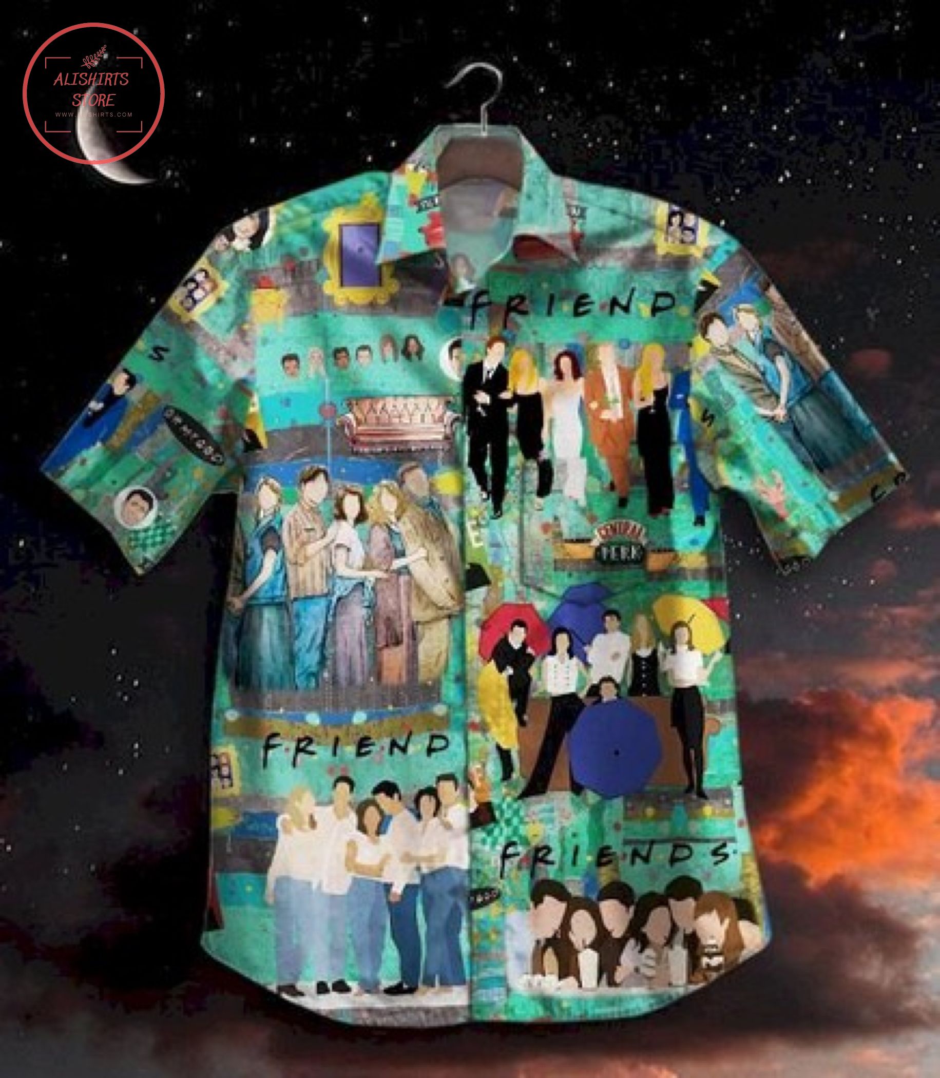 Friends Movie Vintage Short Sleeve Hawaiian Shirt