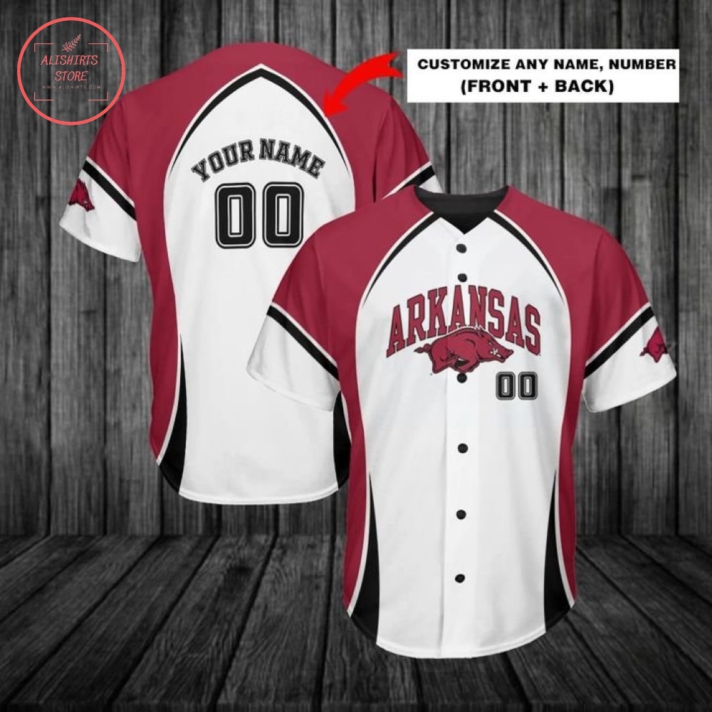 Personalized Arkansas Baseball uniforms