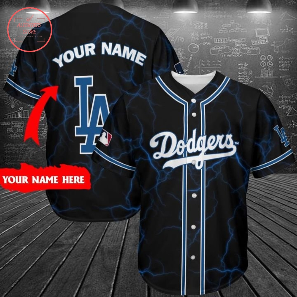 Personalize Dodgers Baseball Jersey