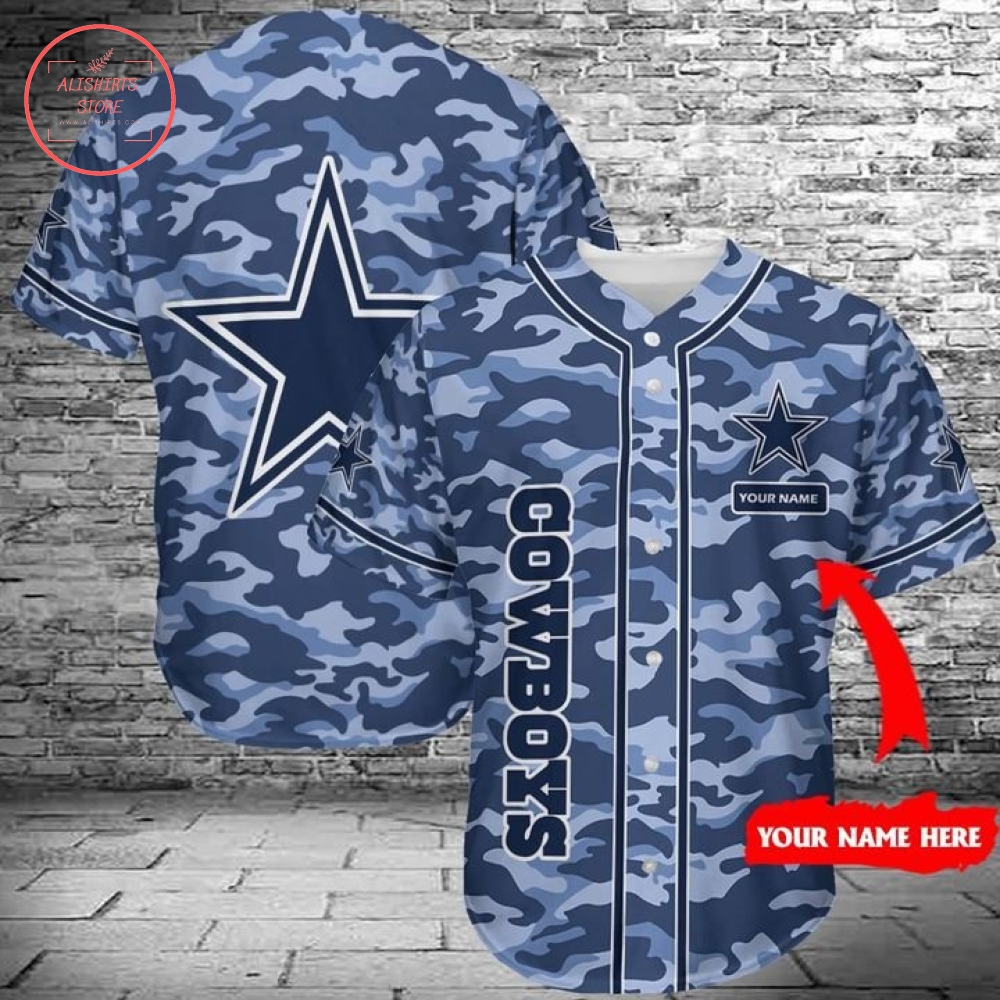 Dallas Cowboys Baseball Style Jersey