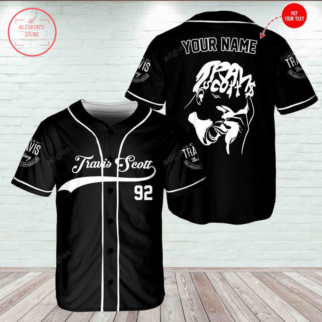 Personalized Travis Scott Baseball Jersey