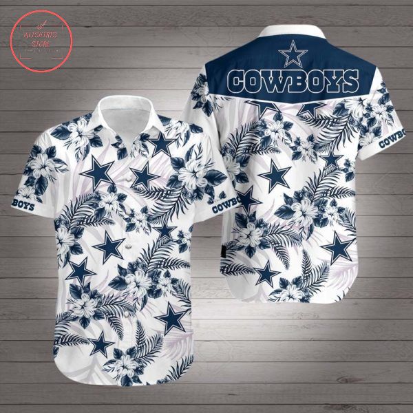 Dallas Cowboys Starflower Hawaiian shirts