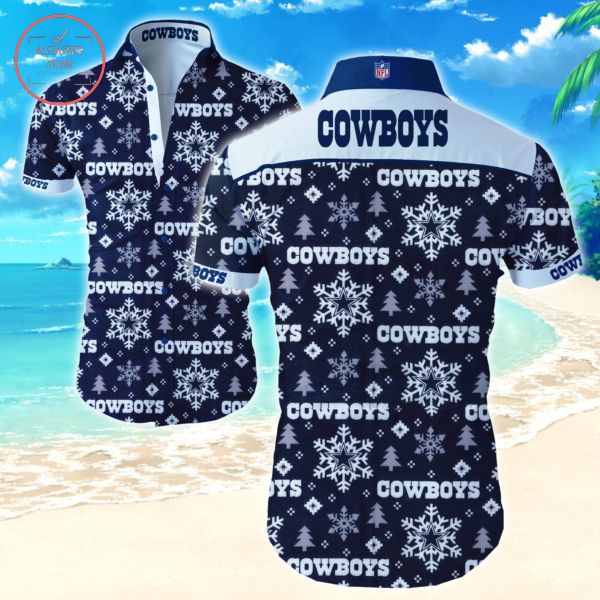 Dallas Cowboys Snowflakes Hawaiian shirts