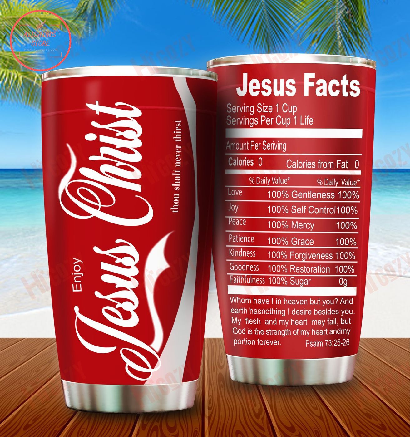 Love Jesus Facts Tumbler