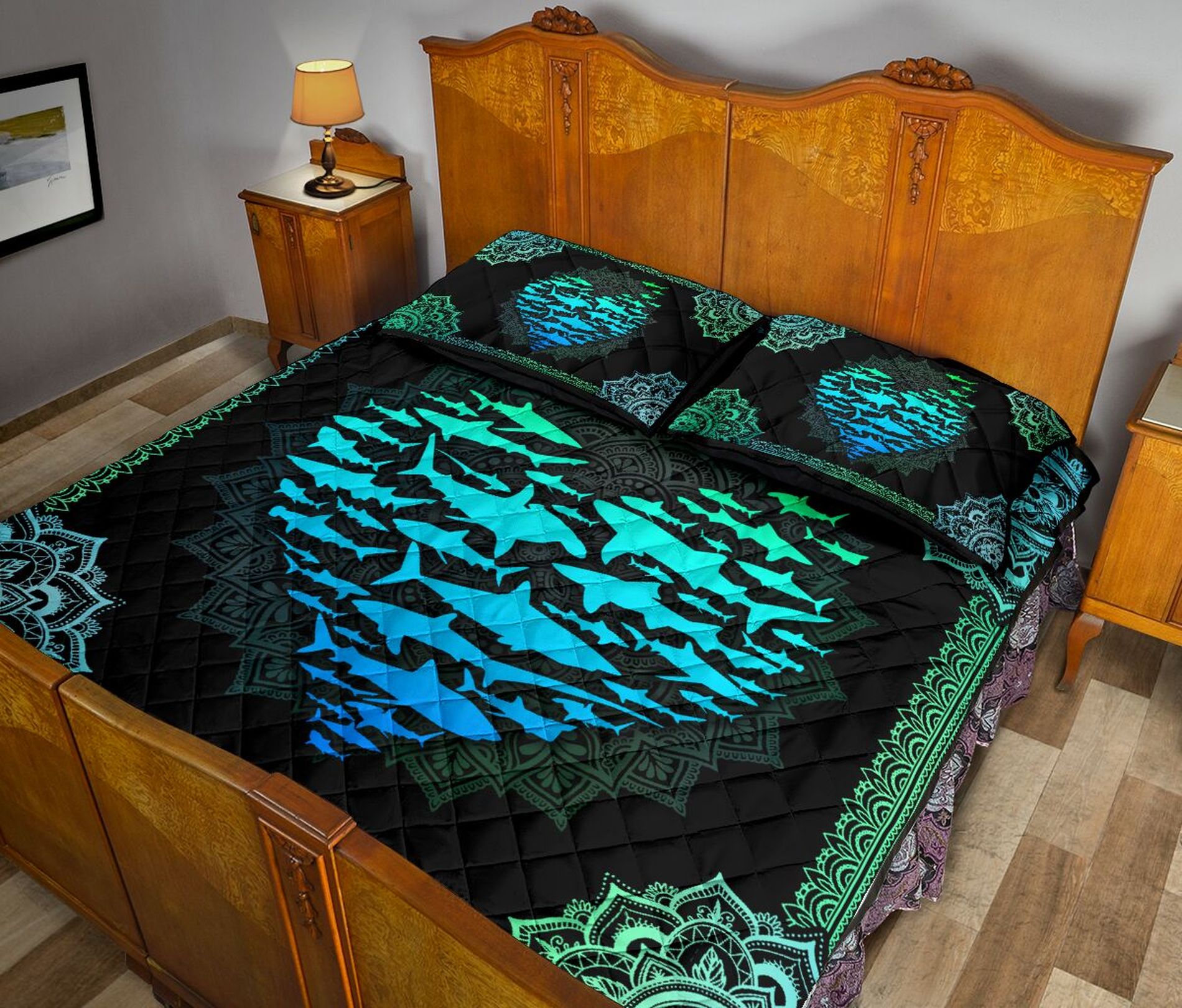 Miami dolphins bed set