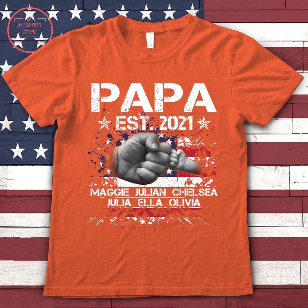 American father and son fistbump 2021 shirts