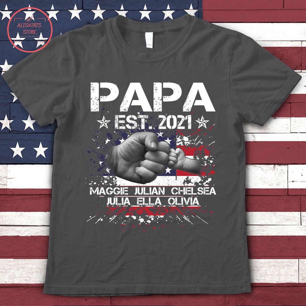 American father and son fistbump 2021 shirts
