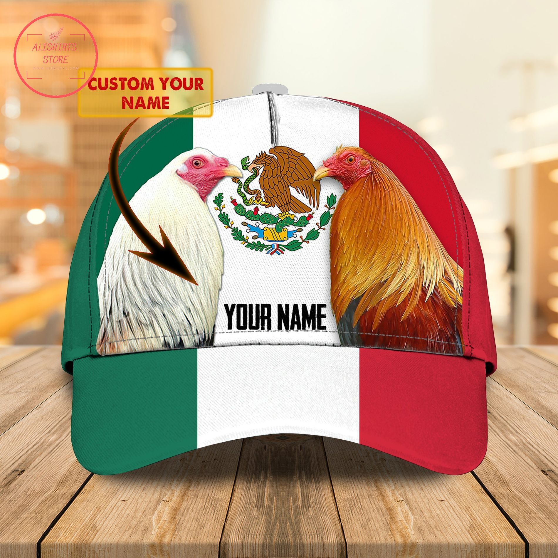 Rooster hat name personalized
