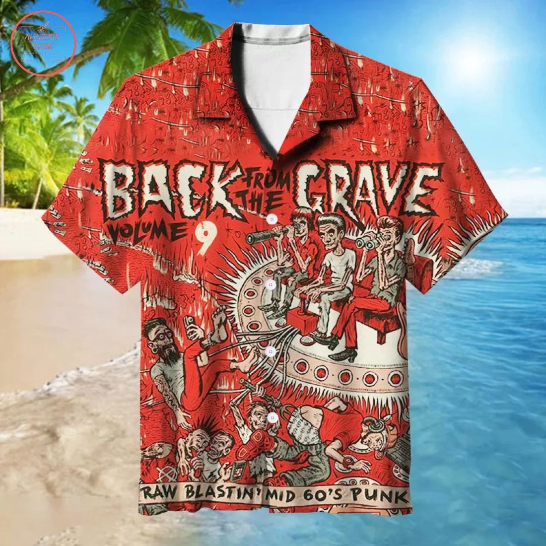 60s Punk Garage Rock Hawaiian Shirt