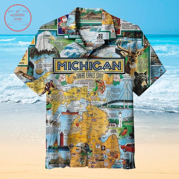 Greeting from Michigan Hawaiian shirts