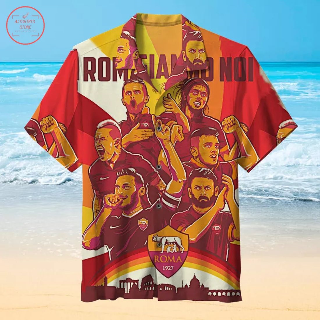 A.S. Roma Hawaiian Shirt