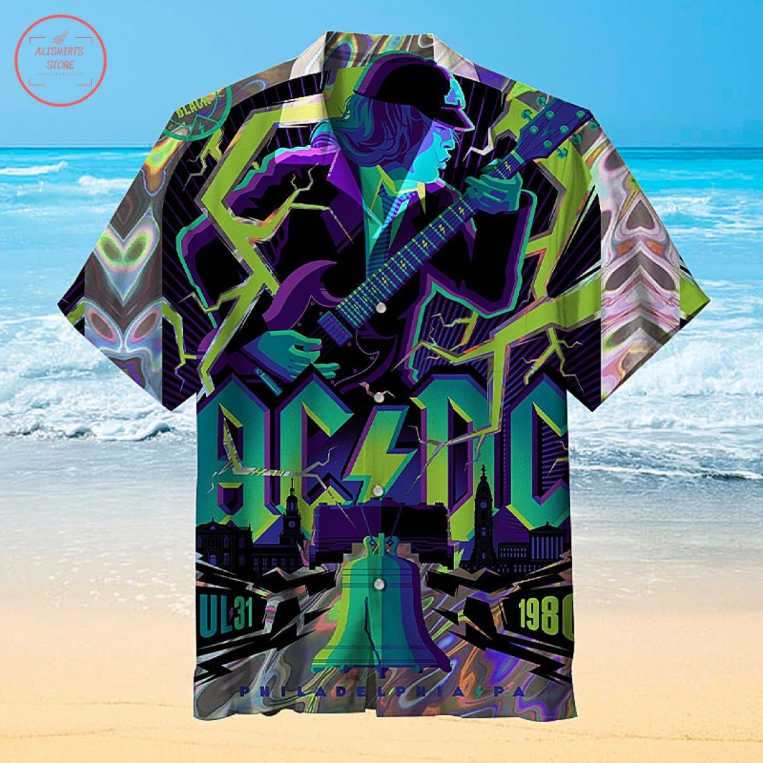 AC DC Hawaiian Shirt