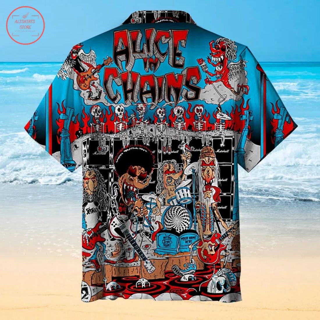 Alice In Chains Hawaiian Shirt