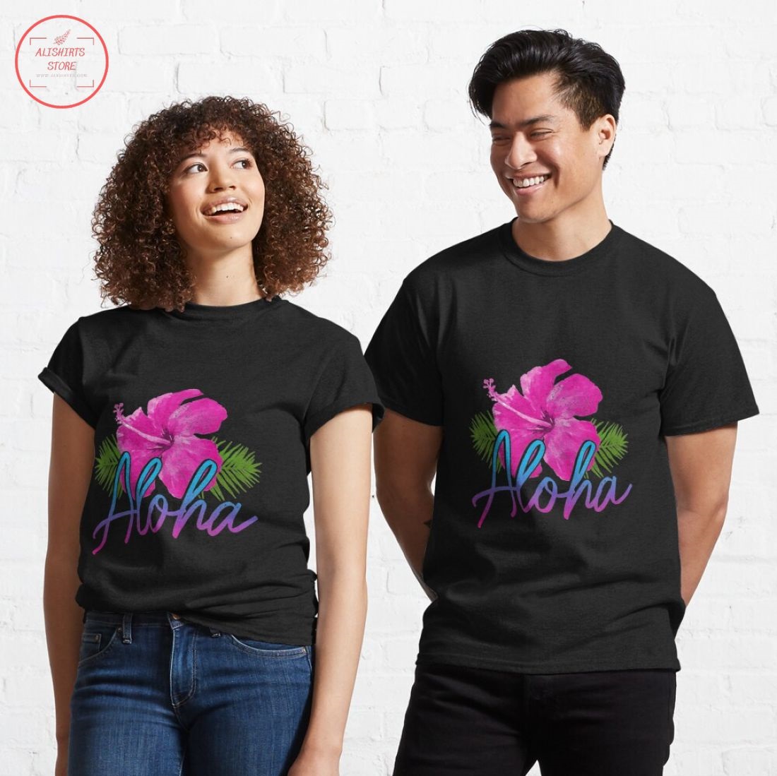 Aloha Hawaiian Islands Hawaii Surf Hibiscus Flower Surfer Shirt