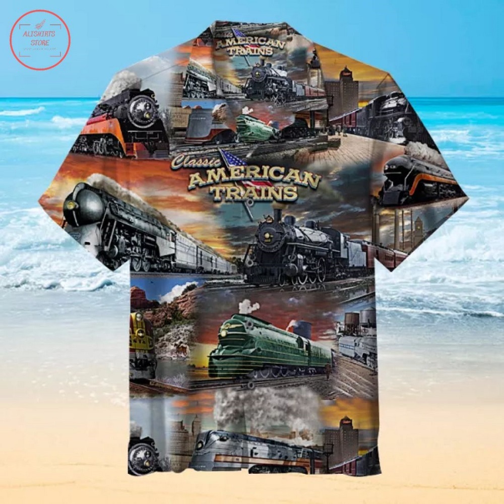 American train Hawaiian Shirt