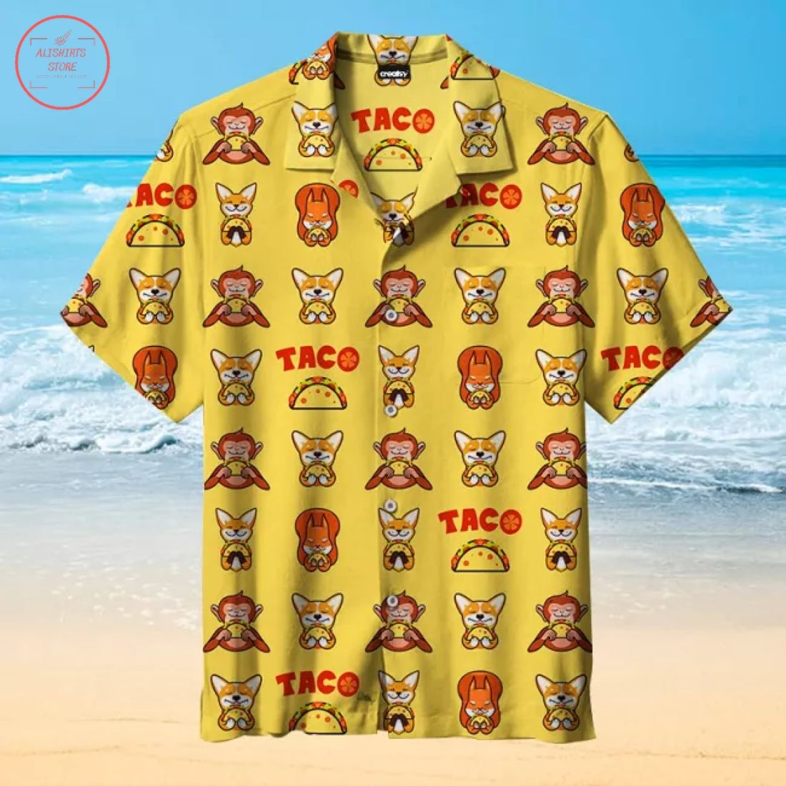 Animals love taco Hawaiian Shirt