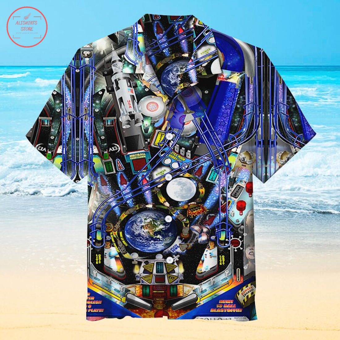 Apollo 13 Pinball Universal Hawaiian Shirt