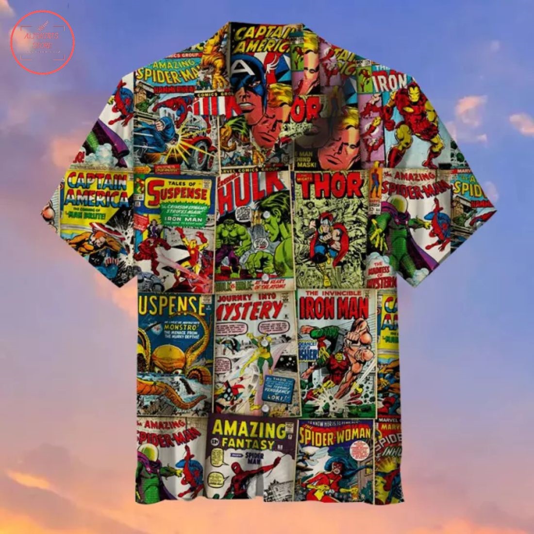Avengers Comics Cover Hawaiian Shirt