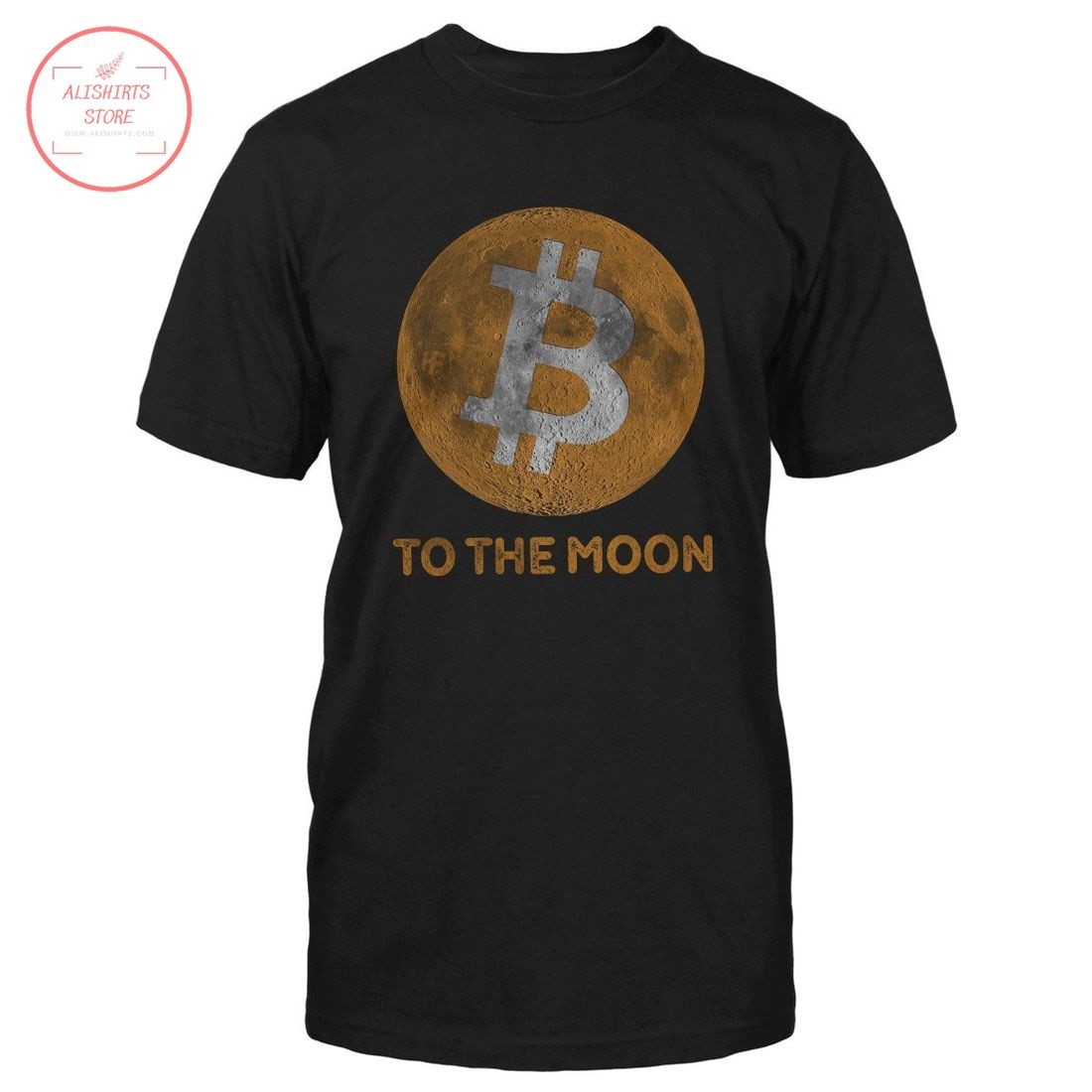 Bitcoin To The Moon Cryptocurrency Shirt