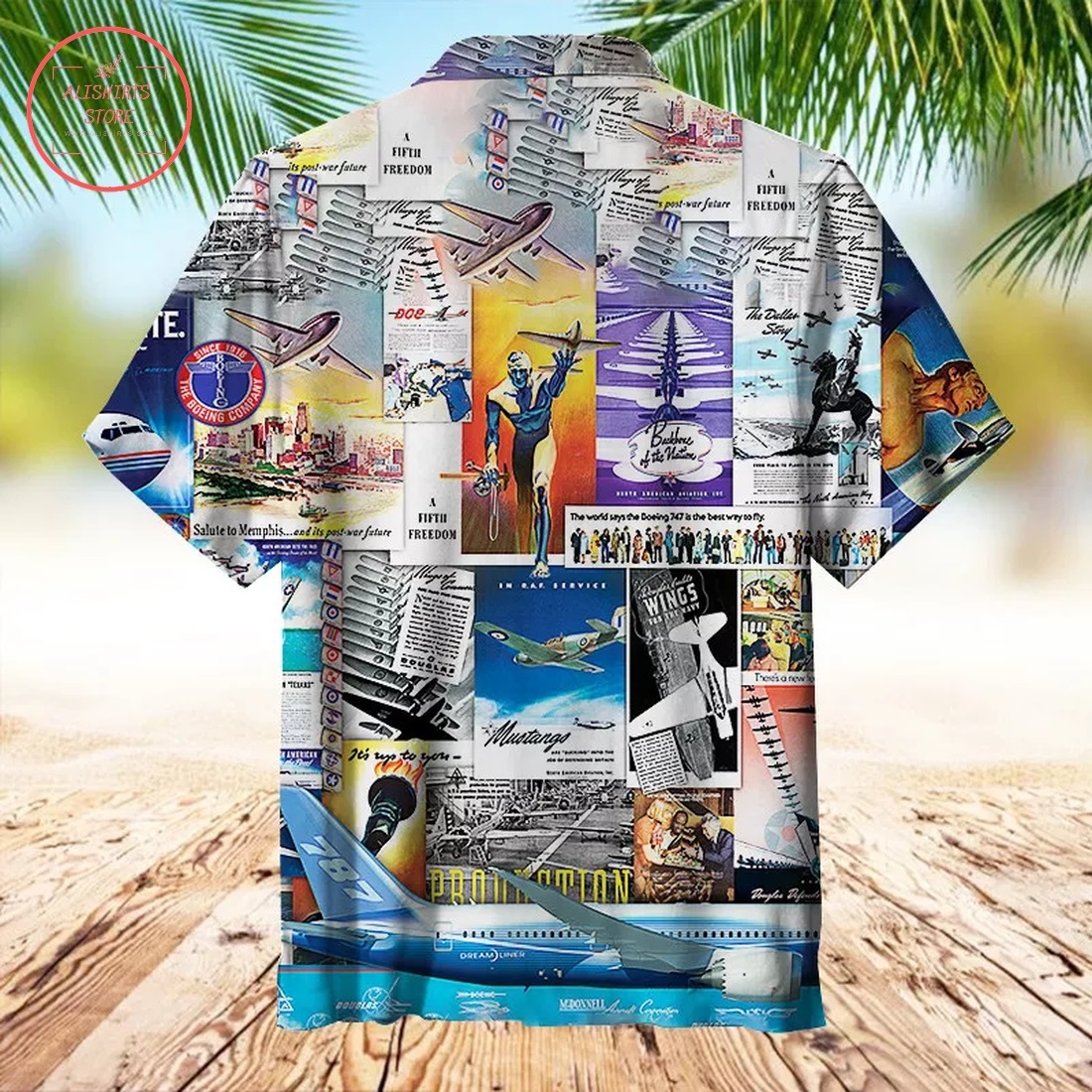 Boeing Advertising Collection Hawaiian Shirt