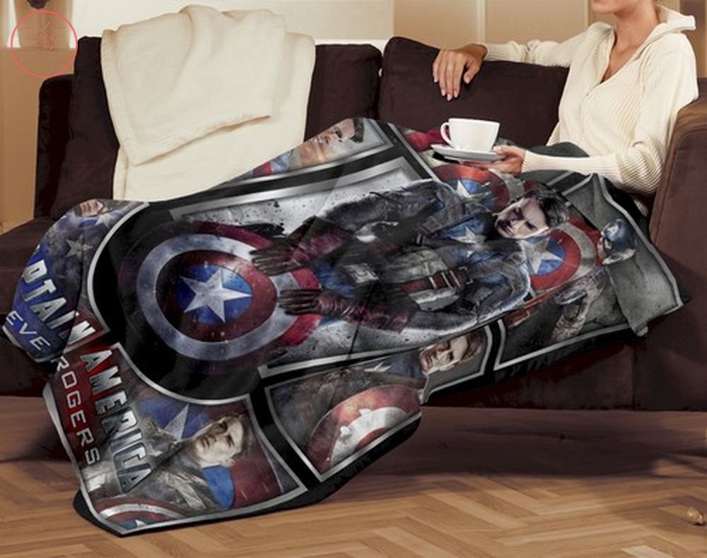 Captain America Avengers Superhero Fleece Blanket
