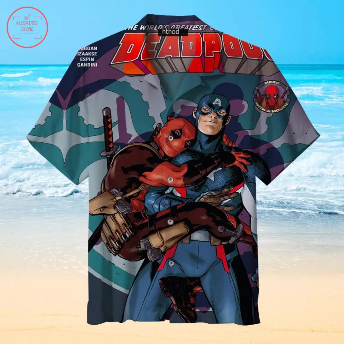 Captain America and Deadpool Hawaiian Shirt