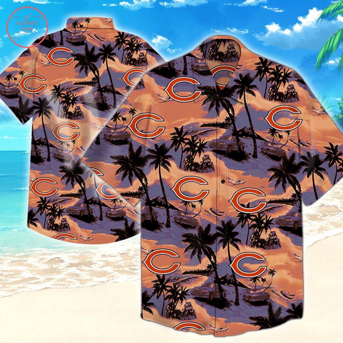 Chicago Bears Nfl Tommy Bahama Hawaiian Shirts
