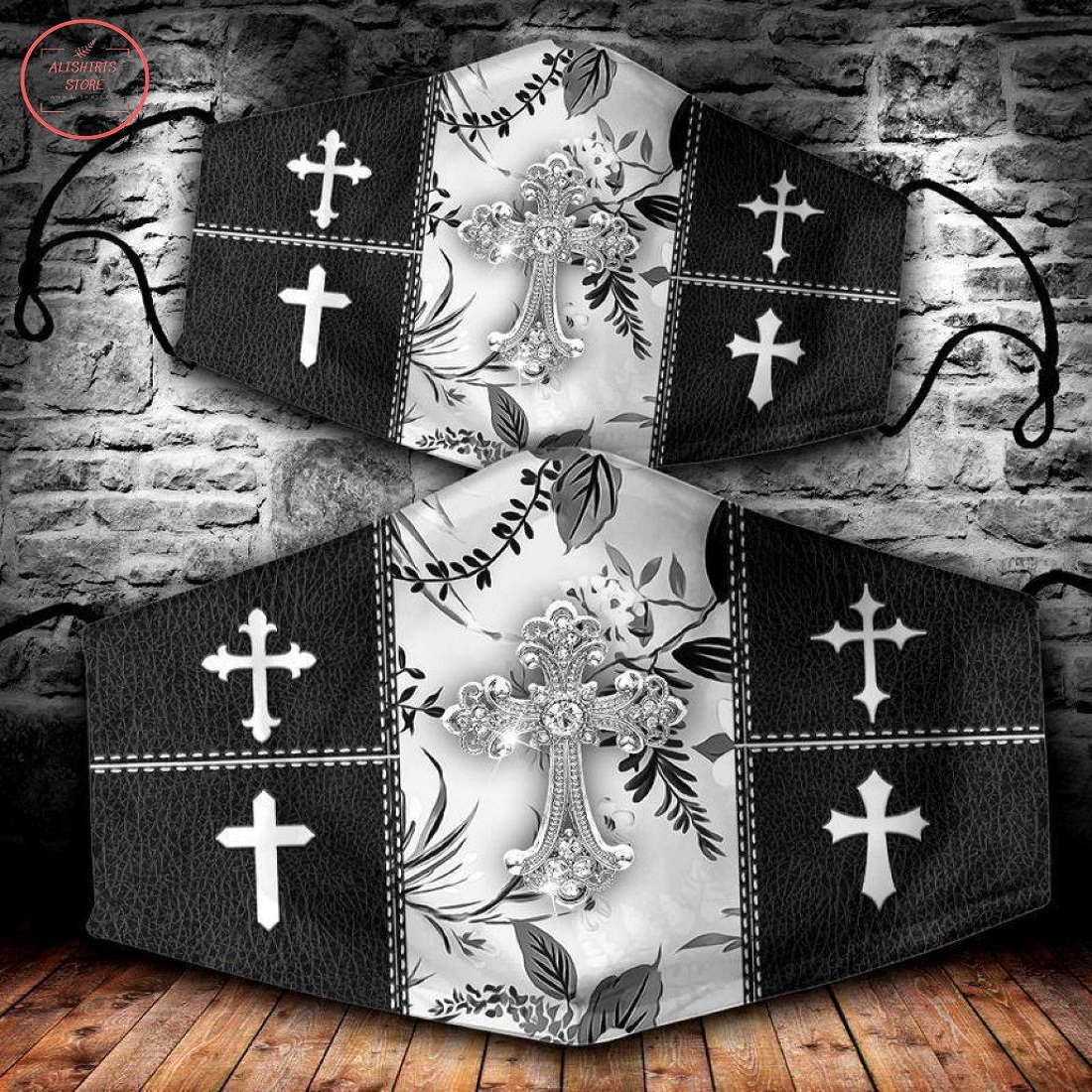 Christian Cross 3D All Over Printed Face Mask
