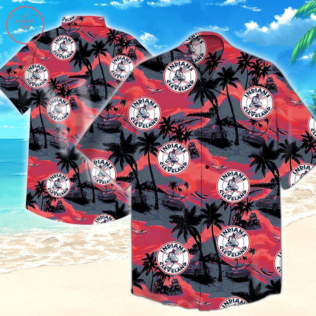 Cleveland Indians Mlb Tommy Bahama Hawaiian Shirts