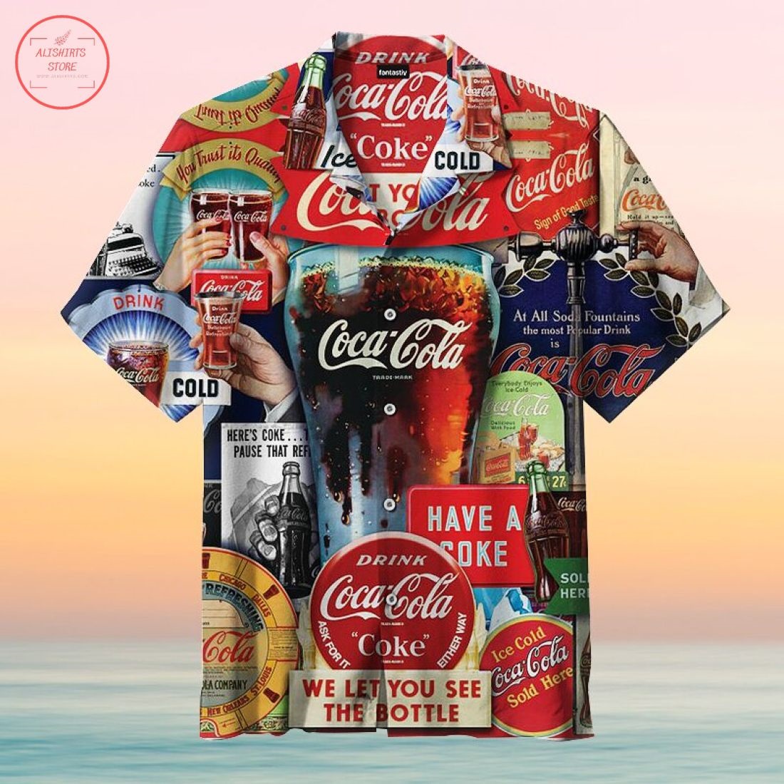 Coca-Cola Decades of Tradition Hawaiian Shirts
