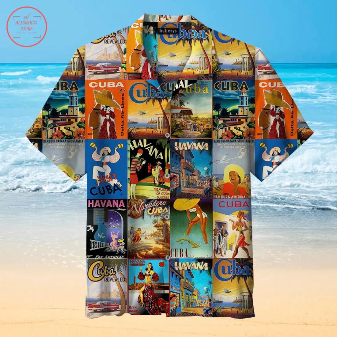 Cuba Havana Beach Travel Hawaiian Shirt