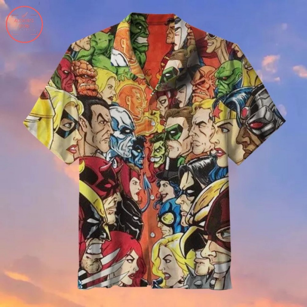 DC vs Marvel Hawaiian shirt