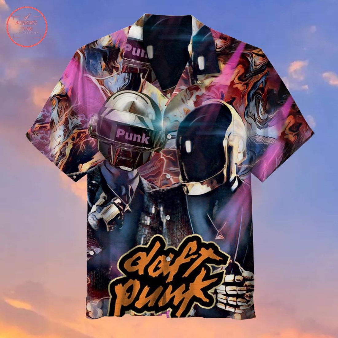 Daft Punk Helmet Hawaiian Shirt