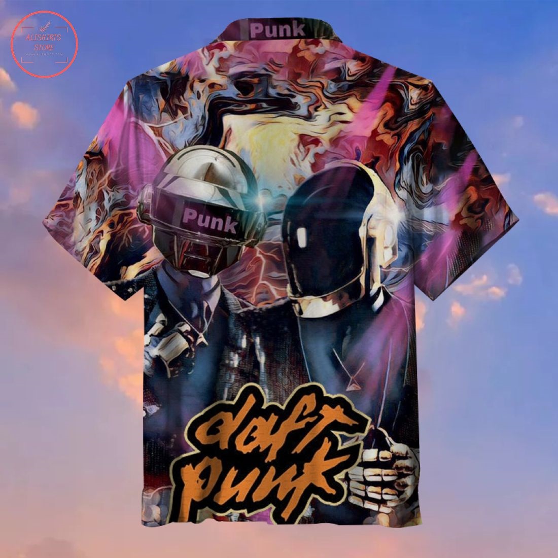 Daft Punk Helmet Hawaiian Shirt