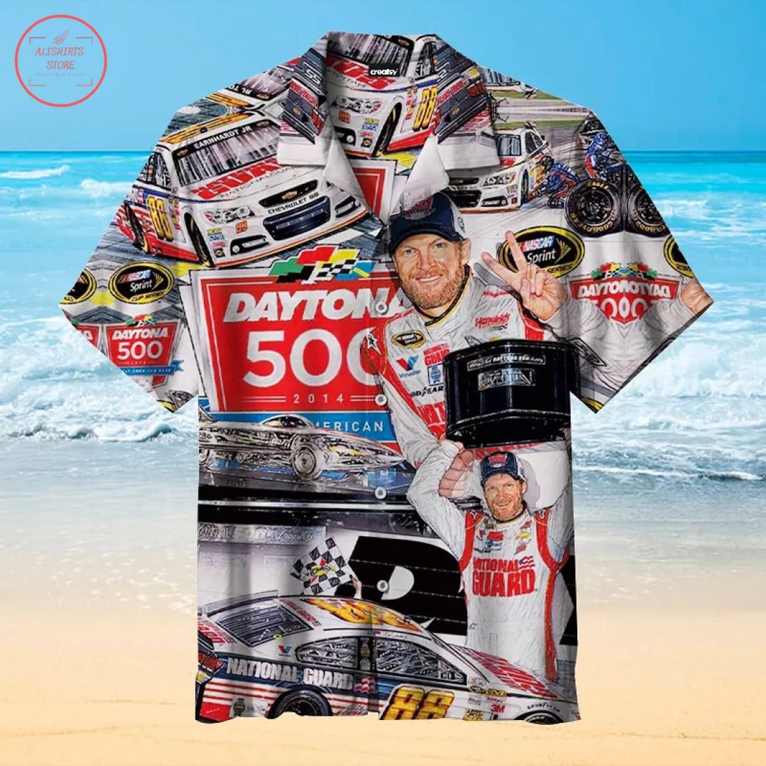 Dale Earnhardt Jr Hawaiian Shirt