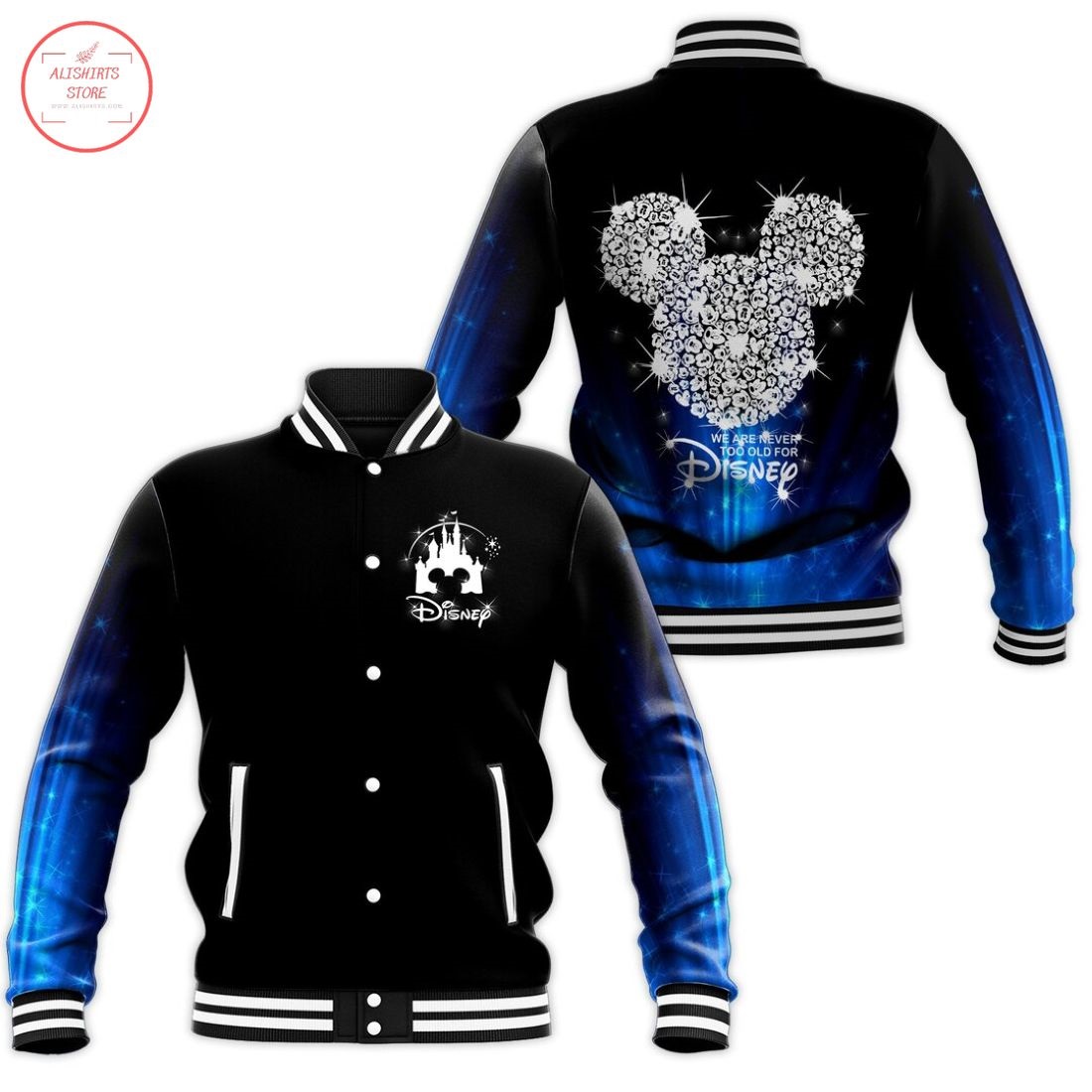Diamond Mickey Disney Letterman Jacket