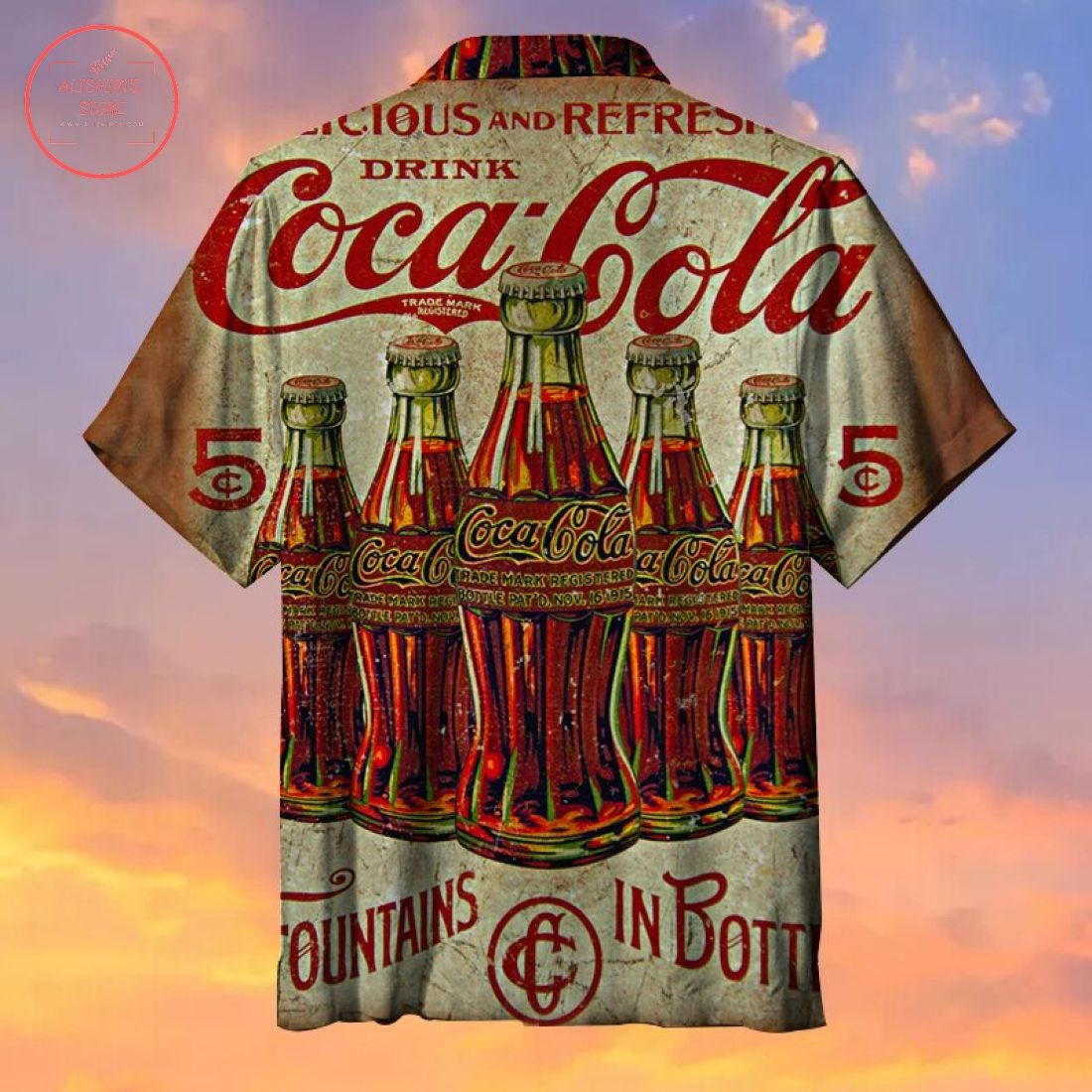 Drink Coca Cola Old Time Hawaiian Shirt