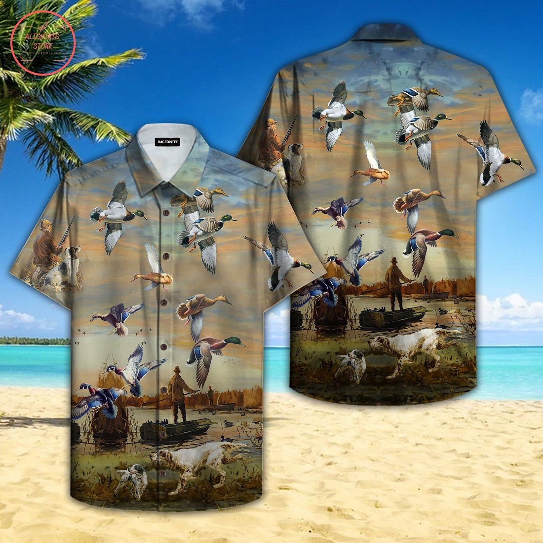 Duck Hunting Hawaiian Shirt