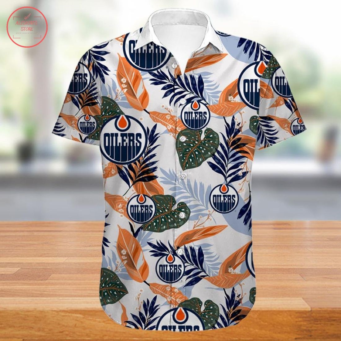 Edmonton Oilers Hawaiian Shirt