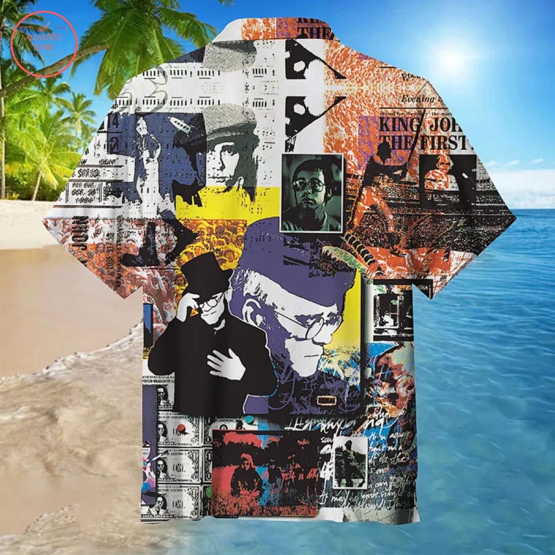 Elton John Previous Memorial Collection Hawaiian Shirt