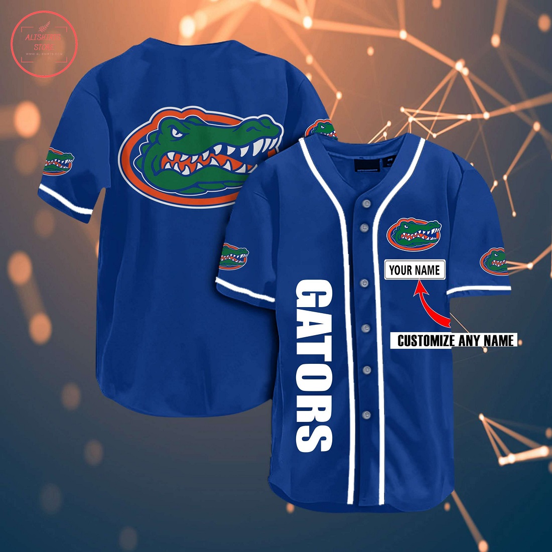 Florida Gators Personalized Baseball Jersey
