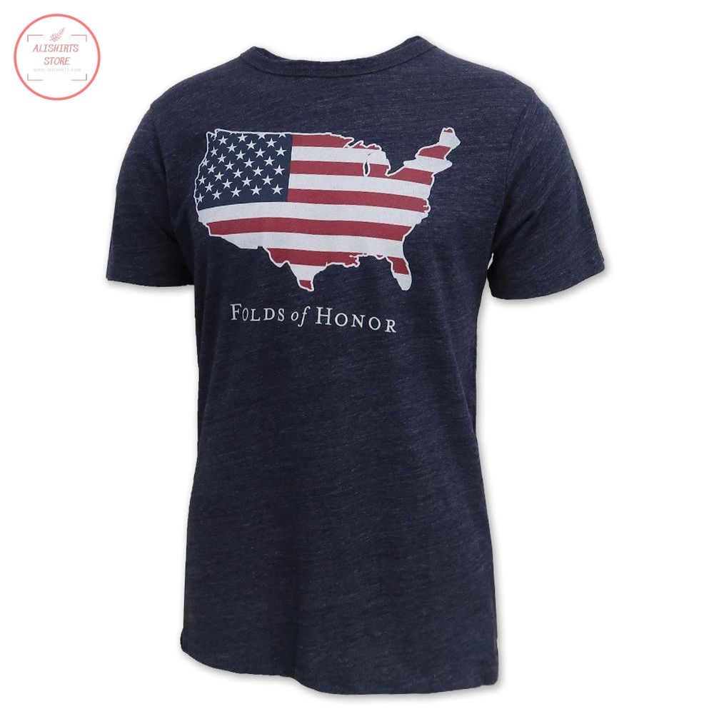 Folds Of Honor USA Flag Victory Falls Shirt
