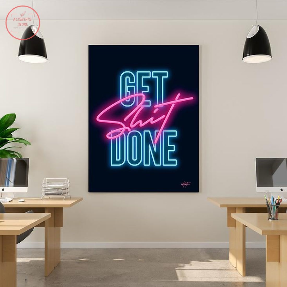 Get Shit Done Canvas Wall Art
