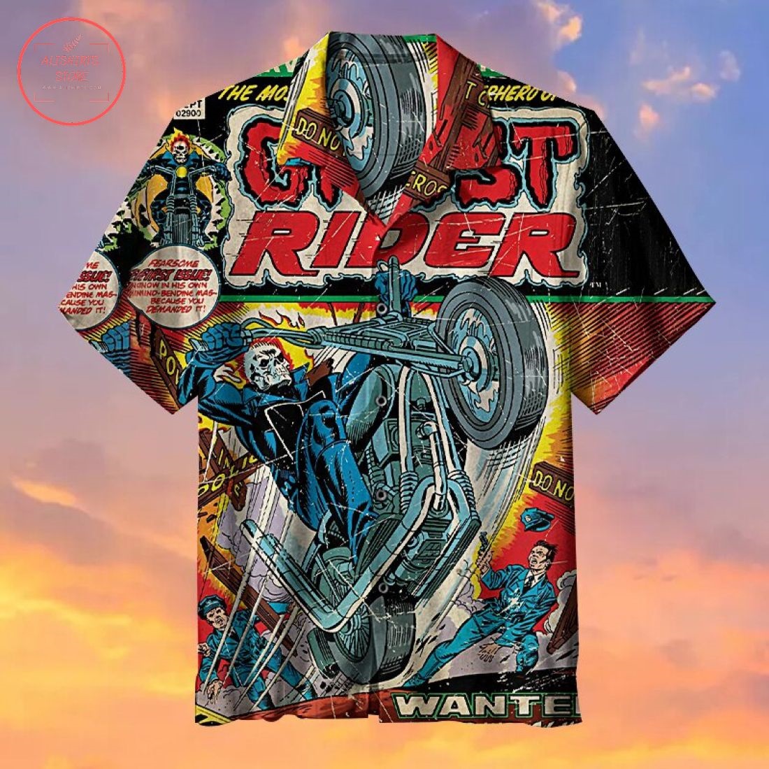 Ghost Rider Hawaiian Shirt