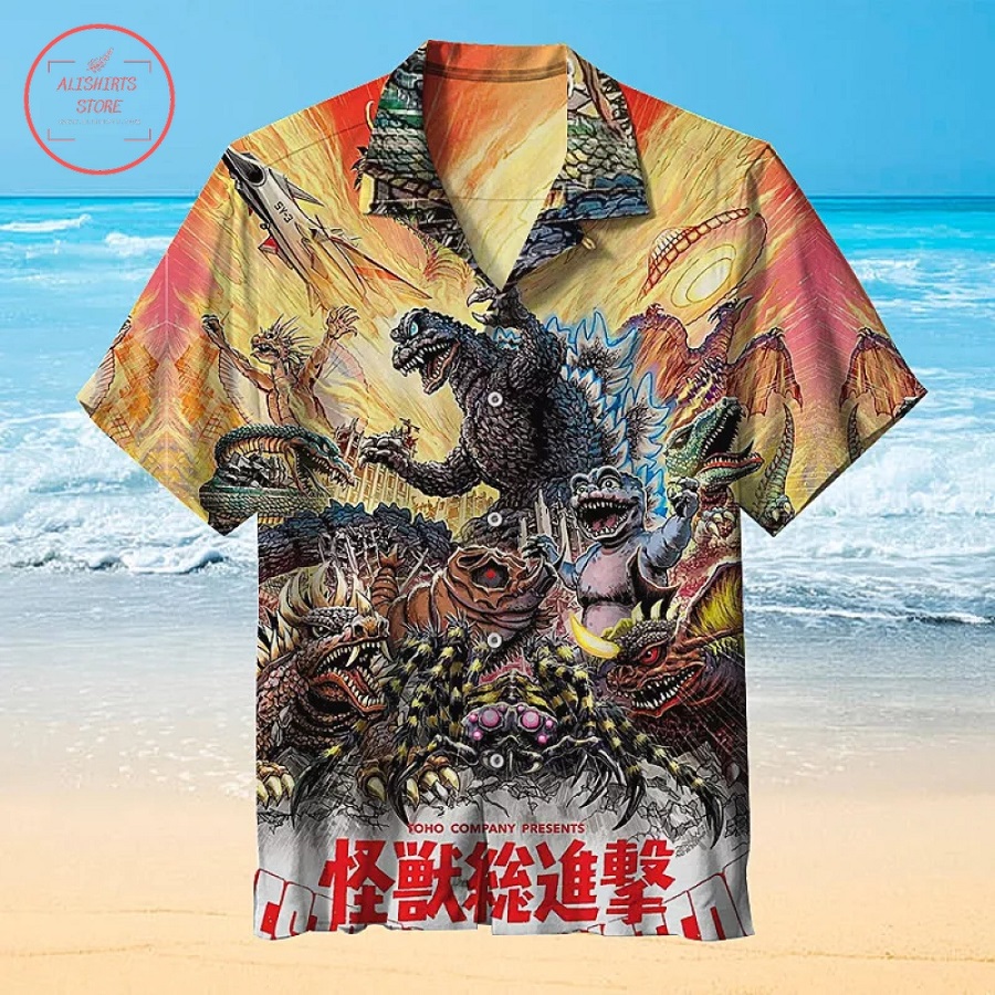 Godzilla Movie Hawaiian Shirt