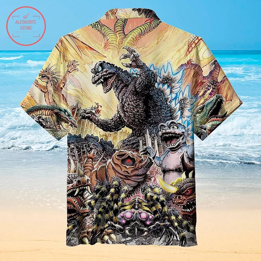 Godzilla Movie Hawaiian Shirt