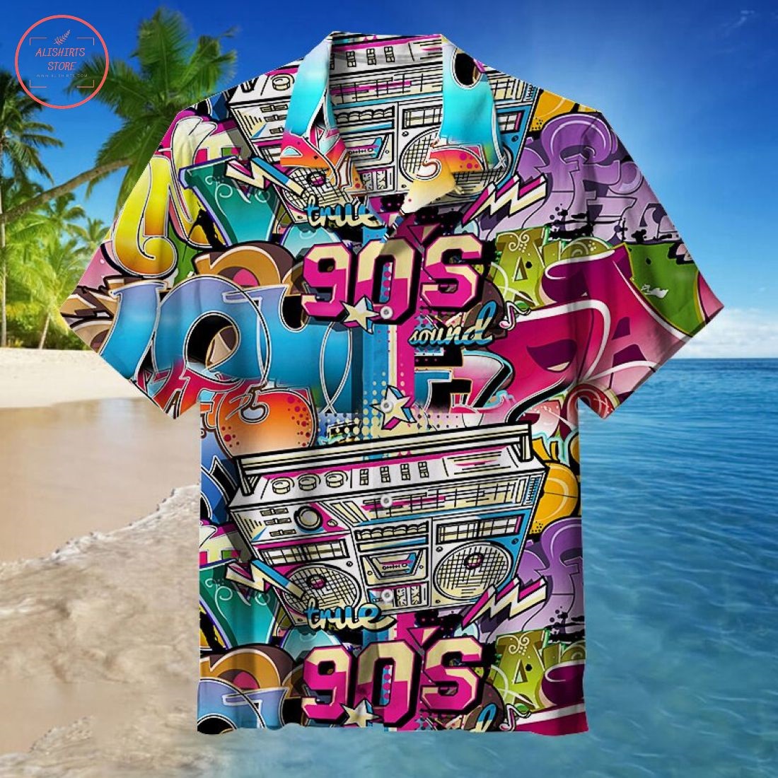 Graffiti Back to 90s Hawaiian Shirt