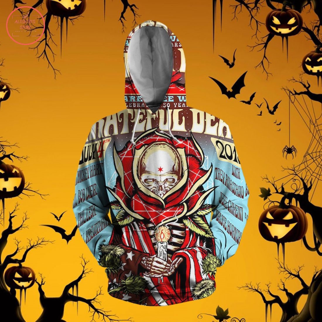 Grateful Dead Halloween 3D Hoodie