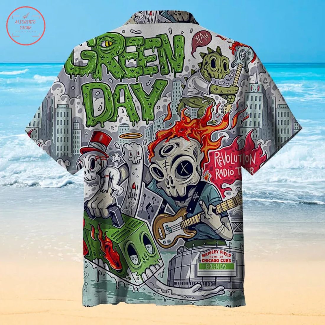 Green Day creative Style Hawaiian Shirt