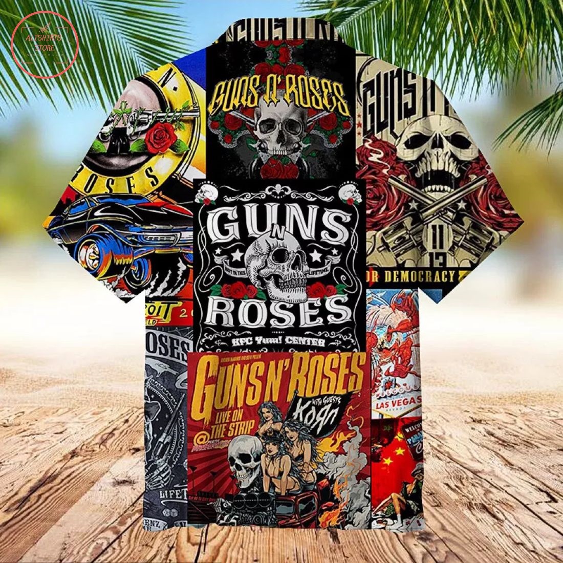 Guns N Roses Creative collage Hawaiian Shirt